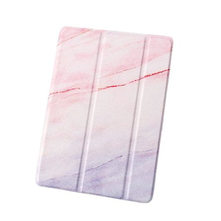 Marmor Mönstrat PU Läder Smart Skal Kompatibelt med Ipad 9.7