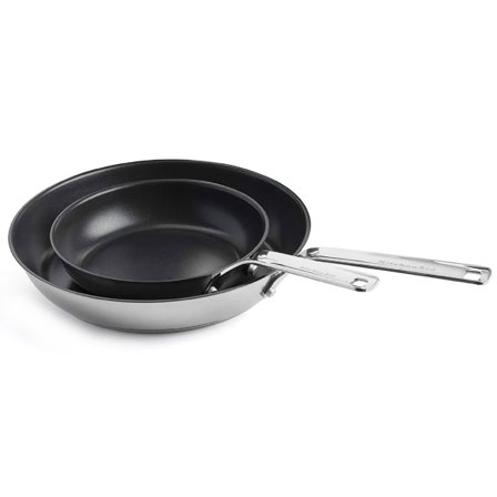 Kitchenaid Sæt med stegepander 20 cm + 28 cm, rustfrit stål - Rustfri stål | KitchenOne