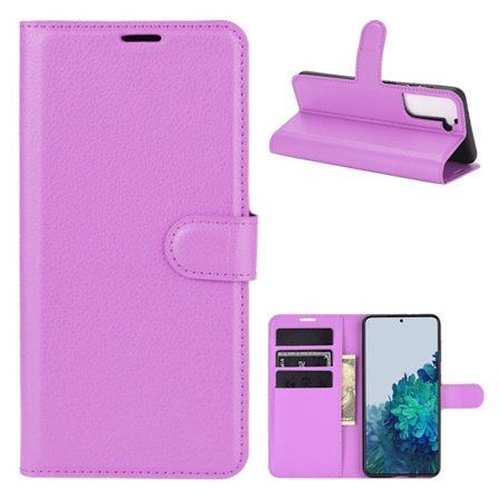 Classic Samsung Galaxy S21 Plus 5G flip kuoret - Violetti