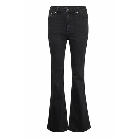 Gestuz - Flare Jeans - Grå - Dam - Storlek: W31, Dam, Storlek: W31