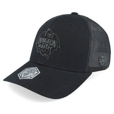 Critiql Hit - Black - trucker - Cap - Dungeon Master Dragon Silhouette Black Trucker - Hatstore