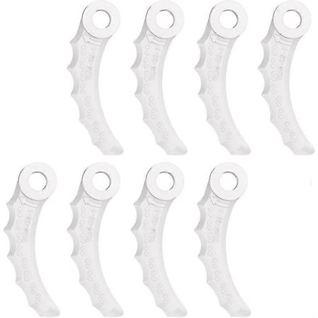 8 st Plastblad, Kompatibla med Makita 198383-1 och 198426-9, DUR189RF Sladdlös Grästrimmer