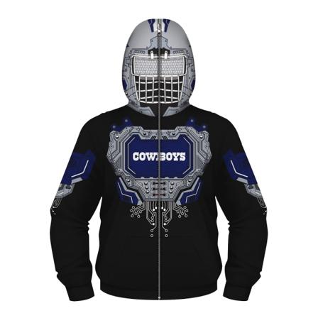 Iron Man Printed Cosplayer kostume hættetrøje til børn - perfekt Blue-black L