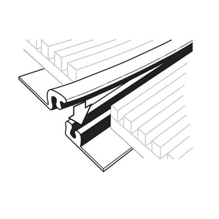 Snap track connector strip, L 2500 mm