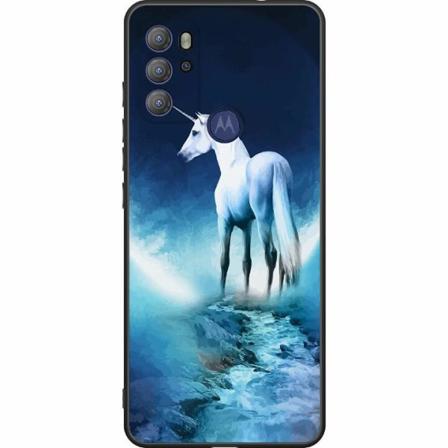 Motorola Moto G60s Svart Skal Unicorn Enhörning