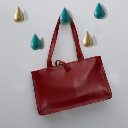 *Sæt med 7 kreative vanddråbe knager vægdekoration krog model*