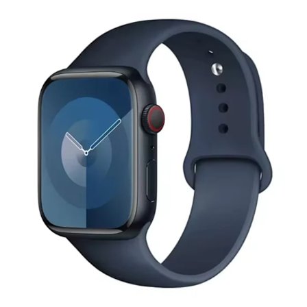 Lämplig för Apple Watch Smart Watch Iwatch3/4/5/6/7/8/Se Generation Ultra Klockarmband Fritt Justerbart Enfärgat Silikon M