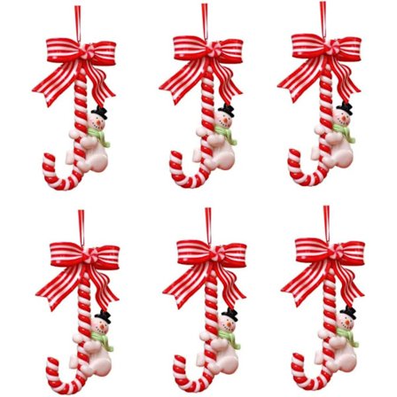 Julgransdekorationer i form av sockerrör, julgranshänge med tomte