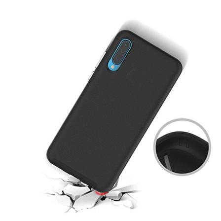Effektfullt Smart Mattbehandlat Silikonskal - Samsung Galaxy A50 Svart