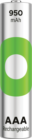 GP Batteries GP Recyko AAA-batteri 950mAh ladattava paristo, 4 kpl