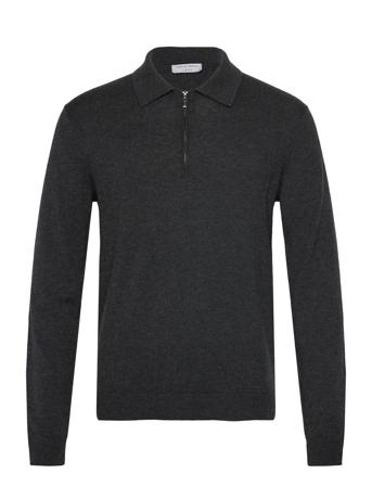 Orbit Rws Tops Knitwear Half Zip Jumpers Grey Tiger Of Sweden