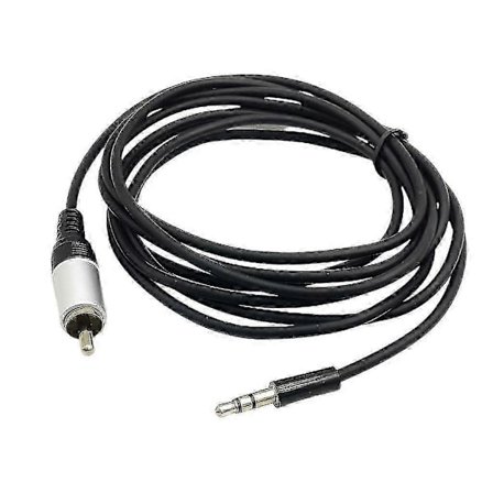 2 meter 3,5 mm til RCA Mono Aux-kabel Tilslut dine enheder nemt Enkel tilslutning til hjemmebiografsystemer