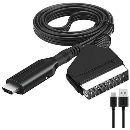 Scart - HDMI -sovitin, Scart - HDMI -muunnin HDMI-kaapelilla, Scart - HDMI -muunnin, Full HD -televisiolle 720P/1080P, Audio video Sky Blu-Ray DVD:lle