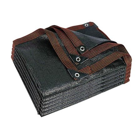 Sort Skyggenet Holdbart Have Solskærmsnet Antifrysende Solskærm til Pergola Drivhus 5M