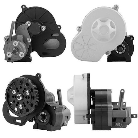 Metallinen täydellinen vaihdelaatikko Dig Gear 1 -vaihteella 1/10 RC Crawler -auto Axial SCX10 AX:lle