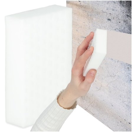 Magisk melaminsvamp tar bort tuffa fläckar