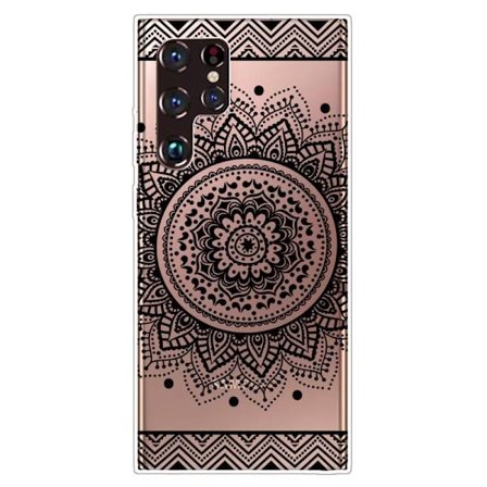 Deco Samsung Galaxy S22 Ultra Etui - Mandala Blomst