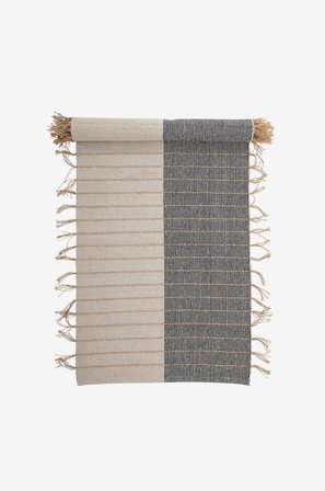 Bloomingville - Gulvtæppe Aciano - Natur - Bomulds- & kludetæpper - 250X80 - Fra Homeroom