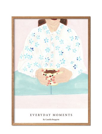Poster & Frame Camilla Bergqvist - Coffee Cup - Multi/patterned - 70X100CM