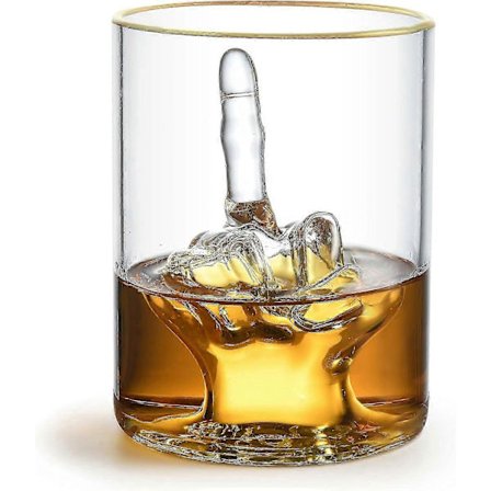 Whiskykaraffelsæt med langfinger - Vinbeholder, langfingerglas til Scotch, gave tilbehør til mænd, fædre, kærester