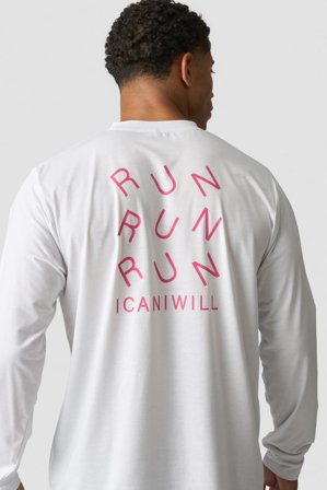 Essential Dri-Release Printed Long Sleeve White