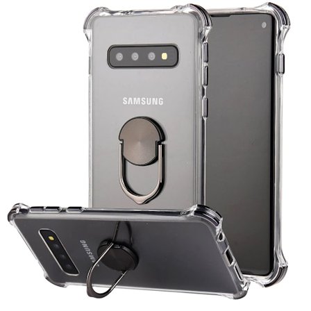 Samsung Galaxy S10 Plus - Stötdämpande Skal med Ringhållare
