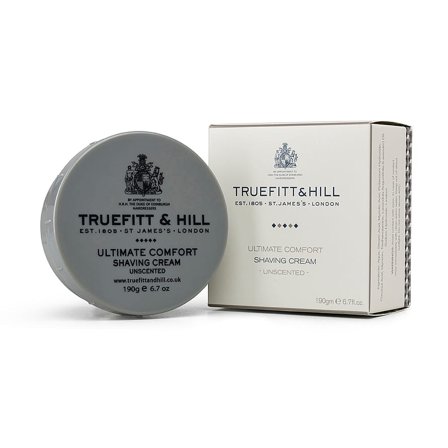 Truefitt and Hill Truefitt & Hill Ultimate Comfort Barbercreme (Uparfumeret) 190 g, Mænd, Barbering, Skum, Sprit & Gel