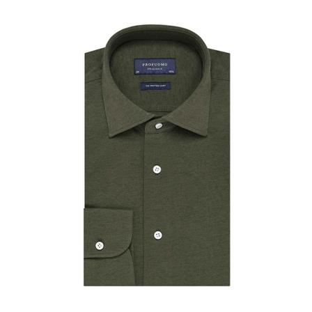 Profuomo Shirt , Groen , Heren , Maat: S