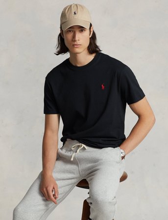 Polo Ralph Lauren Classic Fit Jersey Crewneck T-Shirt - Black - S