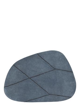 Shape Carpet, Large Home Textiles Rugs & Carpets Wool Rugs Blå Mette Ditmer