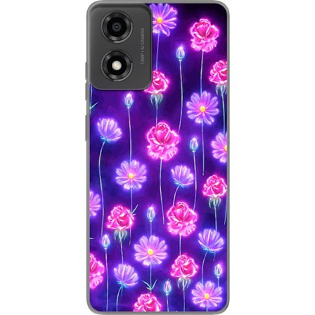 Yhteensopiva Puhelinkuori Motorola Moto E14 Bloom Reverie Electric Petals