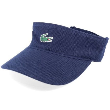 Lacoste - Blå visor Keps - Small Logo Navy Blue Visor @ Hatstore