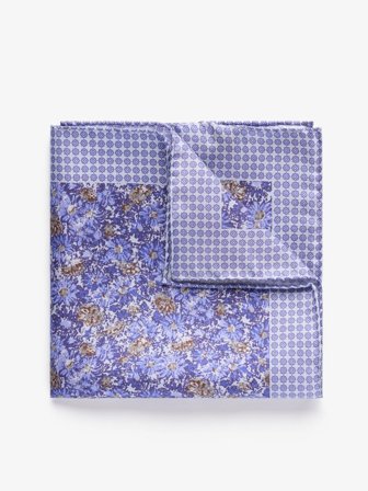 John Henric Men's Lila Geblümtes Einstecktuch Size Onesize