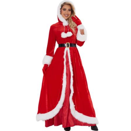 Damer 2 St Mrs Claus Santa Juldräkt S
