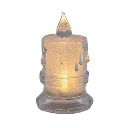 1 st flamlös ljus, batteridriven jultema LED-ljus för julklapp juldekoration