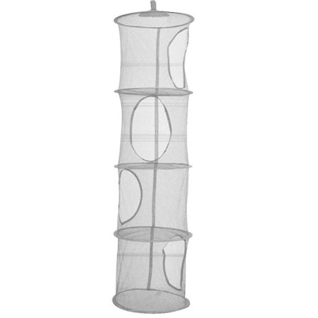 4-lags Mesh Foldbar Legetøjsopbevaringsstativ Hængende Kurv Diverse Opbevaring