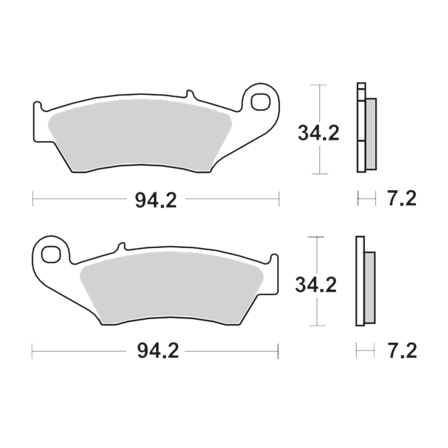 Moto-Master RoadPro Sinter Front Brake Pads - Honda XL 700 V Transalp 2008-2013