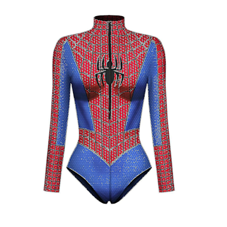 Kvinde Spiderman Skelet Knogleramme Leotard Bodysuit Halloween Fest Fancy Dress Cosplay Kostume style4 L