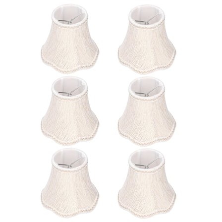 6 kpl Eurooppalaistyylinen Lampunvarjostin Kangas Lampunvarjostin Kattokruunu Seinävalaisin Kangassuoja Valaistukseen