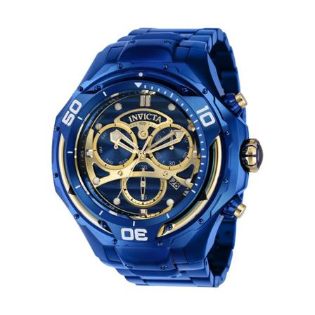 Invicta Watches S1 Rally Quartz Herenhorloge - 54mm , Blauw , Heren , Maat: ONE Size Horloges