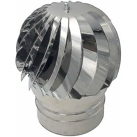 Takventil, Ztforus roterande vinddrivna rökutsug i rostfritt stål, rund bas, skorstenshuv, alla dimensioner -CDSX-XF19-