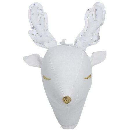 Valkoinen peuranpää seinäkoristeet lapsille seinävaatteet taideteokset lahjat pehmoleluille