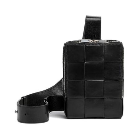 Bottega Veneta, Cross Body Bags Zwart, Heren, Maat:ONE Size