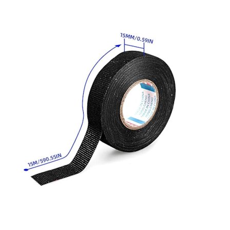 Värmebeständig Tejp Högtemperaturtejp 25mm Bredd 10m Längd Svart