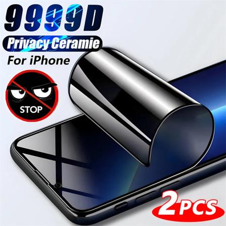 Anti-Spy Keramik Mjuk Film För iPhone 15 14 13 12 11 8 7 Pro Max Mini Plus SE 2020 X XS XR Privacy Full Cover Skärmskydd For iPhone SE 2020 2PCS