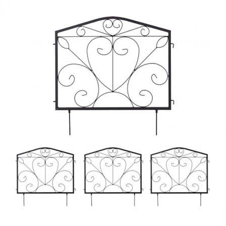 4-delat rabattstaket i metall