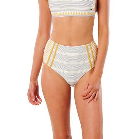 Rip Curl Women's Salty Daze High Waisted Good Bikini Pant Women swimming suits Yellow XS