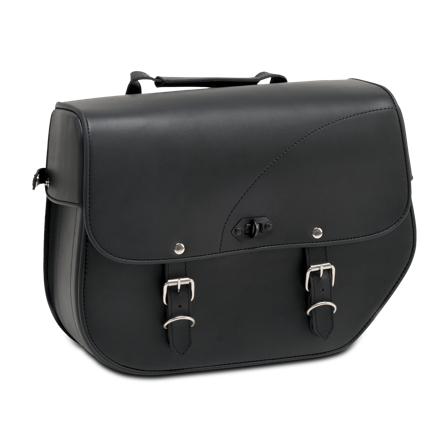 Alforja Derecha CustomAcces Saint Louis (con placa metálica) Negra