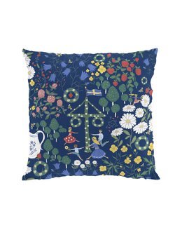 Kuddfodral Midsommardans Blå - Arvidssons Textil