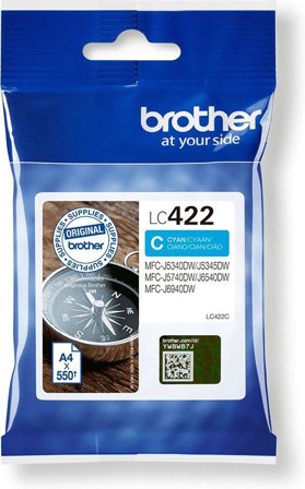 Brother LC422C - cyan - original - blekkpatron